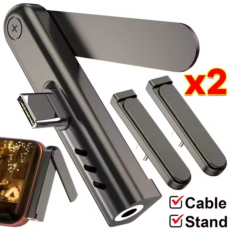 2/1PCS 휴대용 USB C 3.5mm 오디오 브래킷 - Headphone Stand Desk 리뷰 및 가격